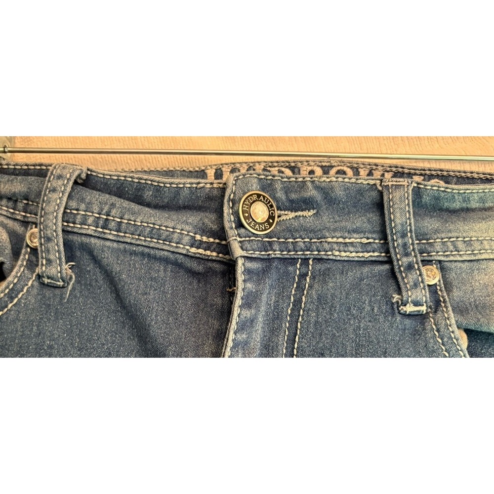 Hydraulic Jeans Womens 12 Nolita Embroidered Embellished Denim Umbre‎ Blue - Picture 3 of 10